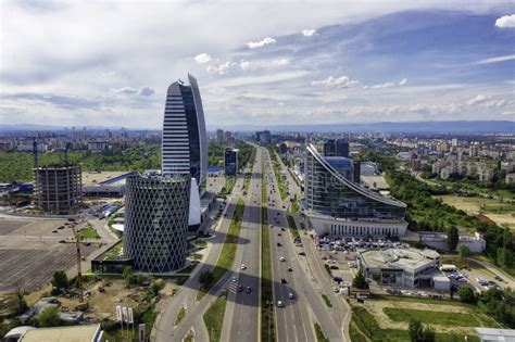 Skyscrapers in Sofia, Bulgaria .